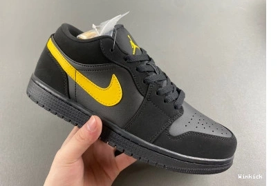 University Jordan Air 1 Gold' 'Black Low 0811